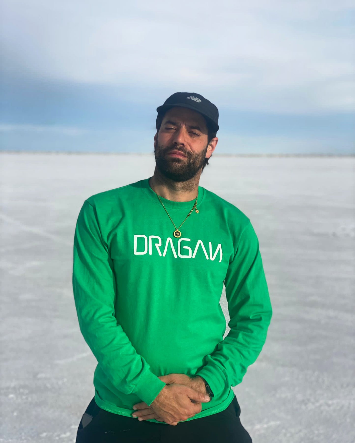 Dragan Logo Long Sleeve in Green
